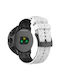 Suunto Rhombus Textured Λουράκι Σιλικόνης White / Black (Suunto 9 / 9 Baro /Spartan (24mm))