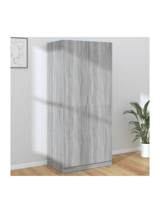 Doppeltür Kleiderschrank Grey 80x52x180cm