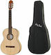 Thomann Clasic Chitară 4/4 Flamenco Classica 1F 4/4 Bundle Natural