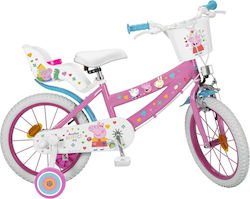 Toimsa Peppa Pig 16" Kinder Fahrrad Stadt Rosa