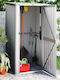 Metallic Garden Shed Galvanized Grey L1.185xW0.97xH2.095m