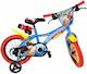 Dino Bikes Superman 16" Kids Bicycle BMX Blue