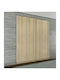 Double Door Wardrobe Sliding Latte 202x60x233cm