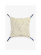 Calma House Decorative Pillow Case Mayo from 100% Cotton Blue 45x45cm