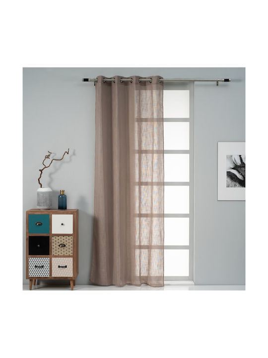 Artisti Italiani Curtain with Grommet Hontona Beige AI-IR-11879 140x260cm