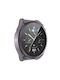 Silikonhülle mit Glasabdeckung in Gray Farbe für das Huawei Watch GT 3 Pro 46mm