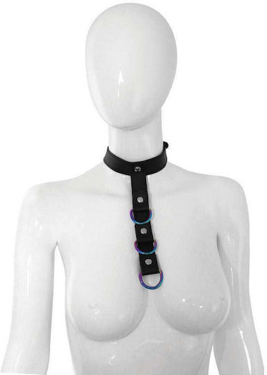XX-Ddreamstoys Κολάρο Neck Restraint with Connecting Strap Black