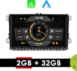 Car Audio System for Seat Leon / Altea / Toledo Skoda Octavia / Fabia / Superb / Yeti / Rapid / Roomster Volkswagen Golf / Polo / Passat / Sharan / Amarok / Beetle / Caddy / Eos / Jetta / Scirocco / Tiguan / Touran 2010-2020 (Bluetooth/USB/WiFi/GPS/Apple-Carplay) with Touch Screen 9"