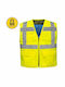 Portwest CV02 Men's Work Vest with Reflective Tapes Yellow