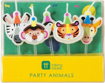 Candles Party Animals 5pcs.