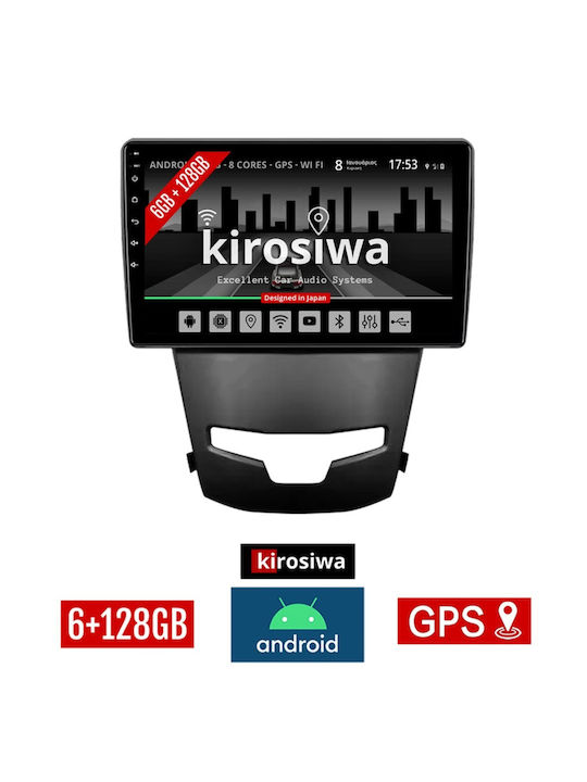 Kirosiwa Car Audio System for Opel Combo Daewoo Korando Ssangyong Korando Korando 2014+ (Bluetooth/USB/WiFi/GPS) with Touch Screen 9"
