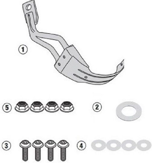Givi Μοτοσυκλέτας в Черен Цвят RM5138KIT