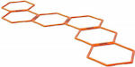 Liga Sport Hexa Ring Acceleration Ladder In Orange Colour