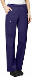 WonderWink Pull-On Women's Purple Medical Pants...