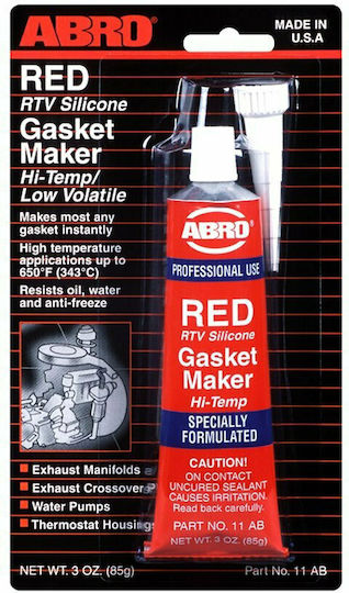 Abro High Temperature Flange Glue Red 85gr 11-AB