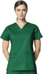 WonderWink Women's Green Medical Blouse Cotton ...