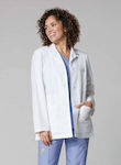 WonderWink Women's Medical Dressing Gown White