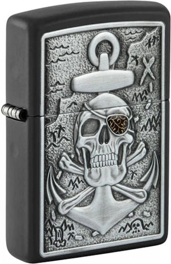 Zippo Brichetă Flacără Rezistent la vânt Skull Anchor Emblem