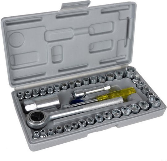 Bigstren Bigstren Ratschen- & Steckschlüssel-Sets 3\8" 40Stück