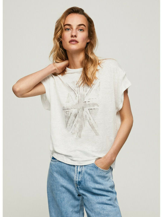 Pepe Jeans E1 Phoenix Women's Summer Blouse Short Sleeve Gray