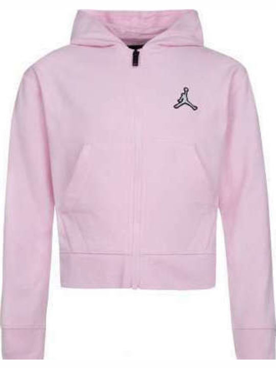 Jordan Kinder-Sweatshirt Strickjacke mit Rosa K...