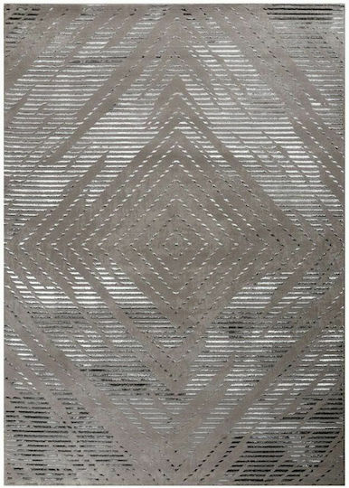 Tzikas Carpets Σετ Μοντέρνα Χαλιά Κρεβατοκάμαρας Creation Γκρι 3τμχ