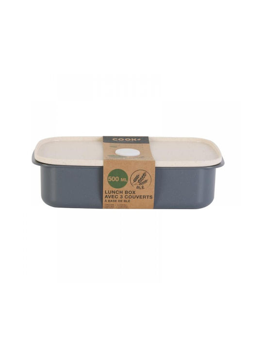 The Home Deco Factory Plastic Lunch Box Gray 500ml