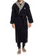 Ralph Lauren Men's Collar Bathrobe Blue