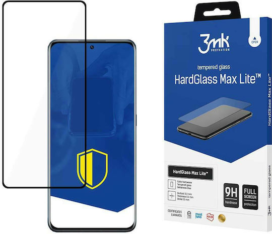 3MK Hardglass Max Lite Full Face Tempered Glass Μαύρο (Xiaomi 12 / 12X)