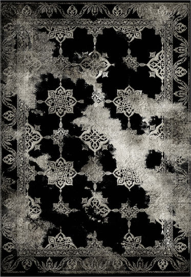 HomeMarkt Josiane Χαλί Ορθογώνιο με Κρόσια Μαύρο 80x150cm