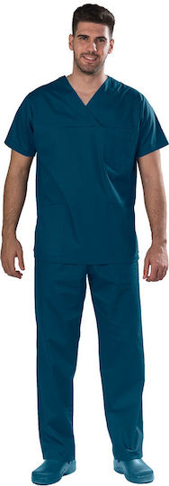 Anta Uniforms 130Κ Unisex Σετ Ιατρικό Παντελόνι και Μπλούζα Πετρόλ
