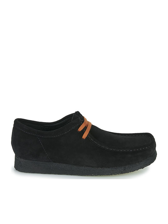 Clarks Wallabee Suede Ανδρικά Μοκασίνια σε Μαύρ...