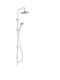 Ferro Wizard Adjustable Shower Column with Mixer 115cm Silver