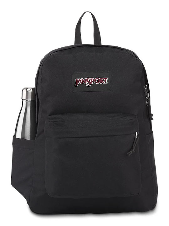 Jansport Superbreak Plus Σχολική Τσάντα Πλάτης Γυμνασίου - Λυκείου σε Μαύρο χρώμα 26lt