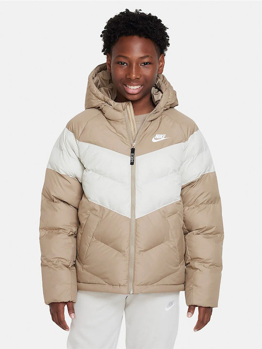 Nike Geci Pentru Copii Sport Scurt Cu Glugă Bej...