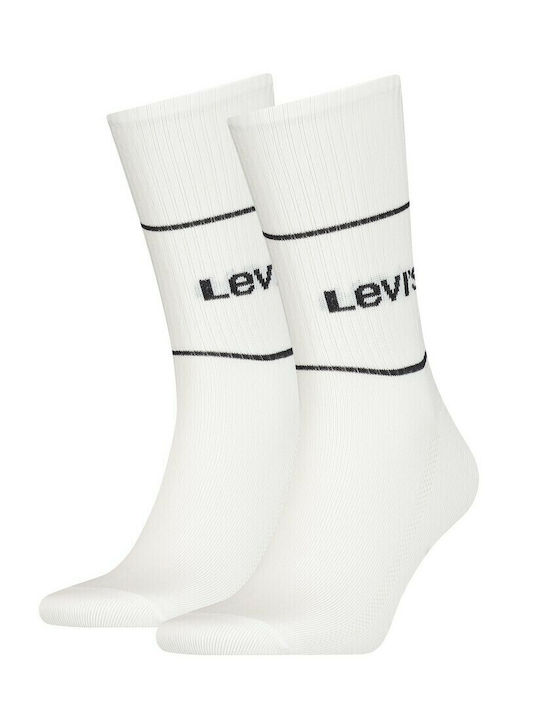 Levi's Cut Logo Damen Socken Weiß 2Pack