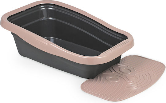 MPS Nella Katzentoilette Geschlossen Schwarz L58 x B37 x H18cm