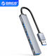 Orico Hub 3 Porturi USB 3.0 cu Conectare USB-A Gri