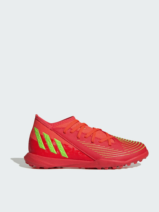 Παιδικά Ποδοσφαιρικά Παπούτσια Predator Edge 3 με Σχάρα Solar Red / Solar Green / Core Black