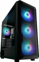 LC-Power Gaming 804B - Obsession_X Midi Tower Κουτί Υπολογιστή με Πλαϊνό Παράθυρο και RGB Φωτισμό Μαύρο