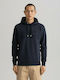 Gant Men's Sweatshirt with Hood Navy Blue