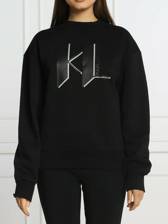 Karl Lagerfeld Unisex Loungewear Γυναικείο Φούτερ Μαύρο