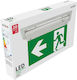 Avide LED Exit Emergency Light with Battery Powered AEXITL-IP20 5pcs