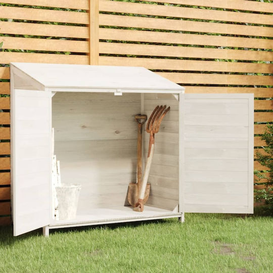Wooden Garden Shed White M1.02xW0.52xH1.12m