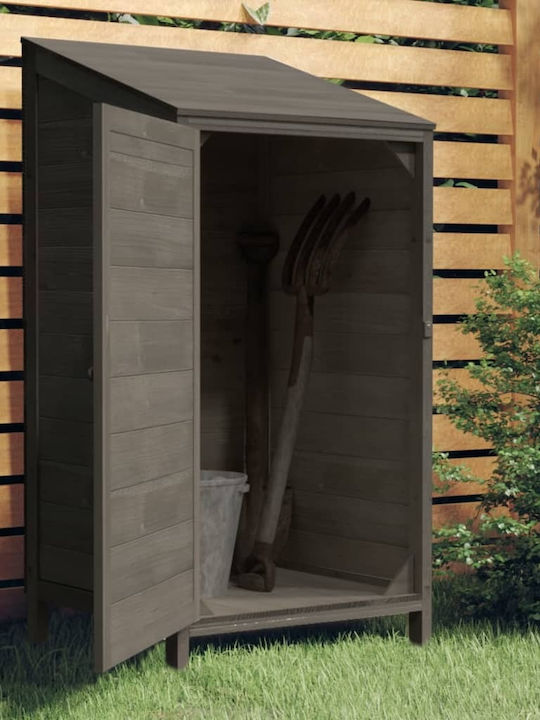 Hölzernes Gartenhaus Anthrazit M0.55xB0.52xH1.12m