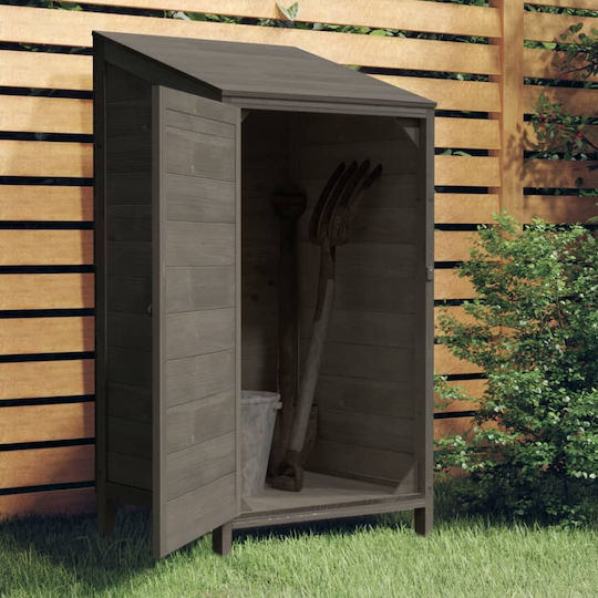 Wooden Garden Shed Anthracite 0.55x0.52x1.12m