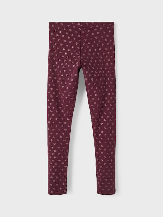 Name It Leggings pentru Copii Lung Burgundy