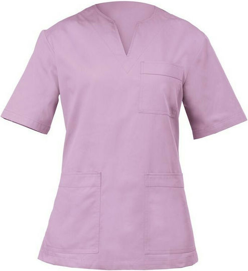 Giblor's Margherita Women's Lilac Medical Blouse Cotton and Polyester