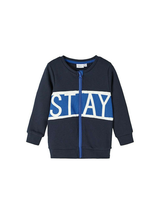 Name It Boys Sweatshirt with Zipper Blue