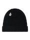 Full Stone Beanie Beanie with Rib Knit in Black color